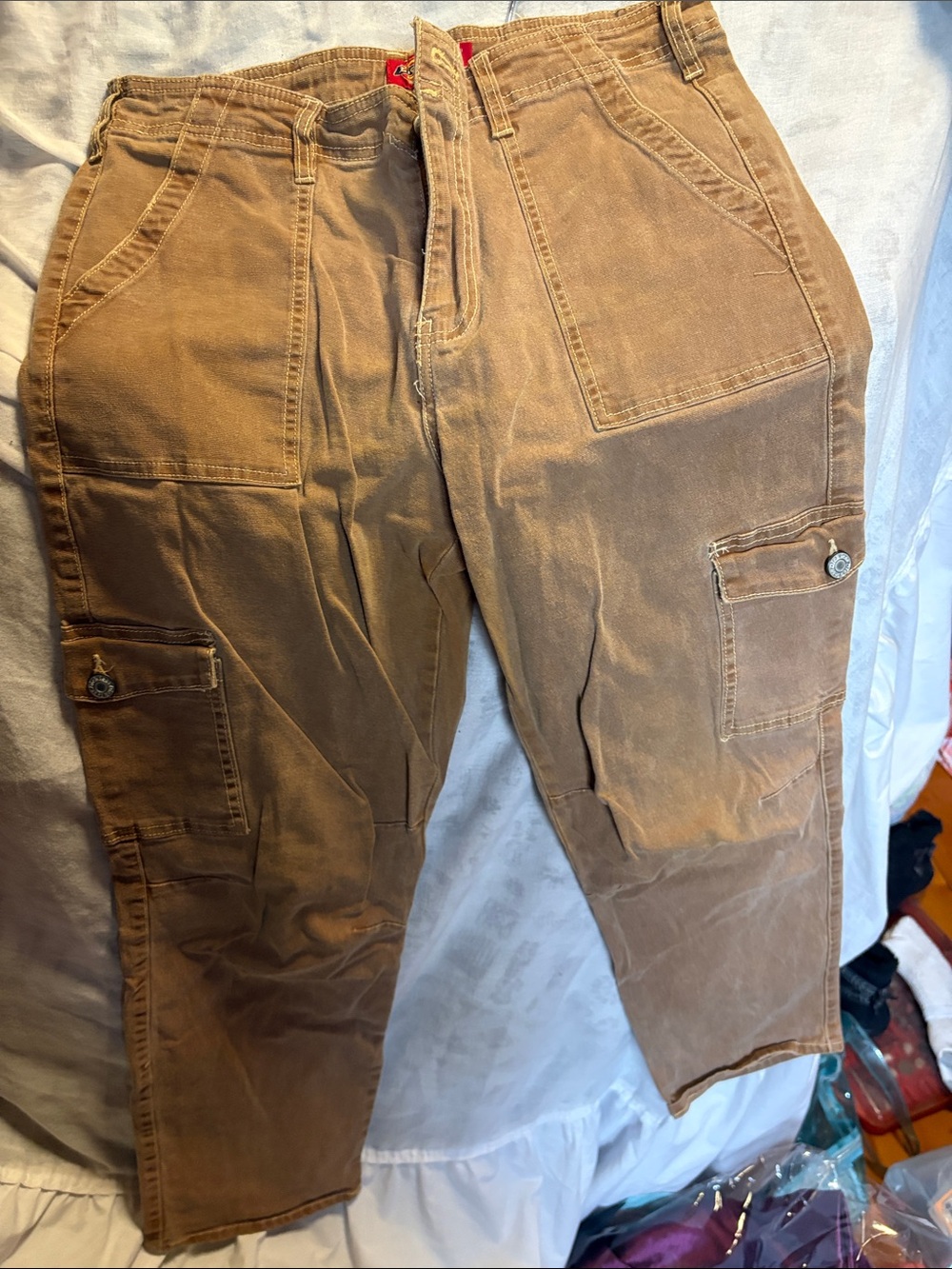 Dickies Brown Straight-Leg Cargo Pants